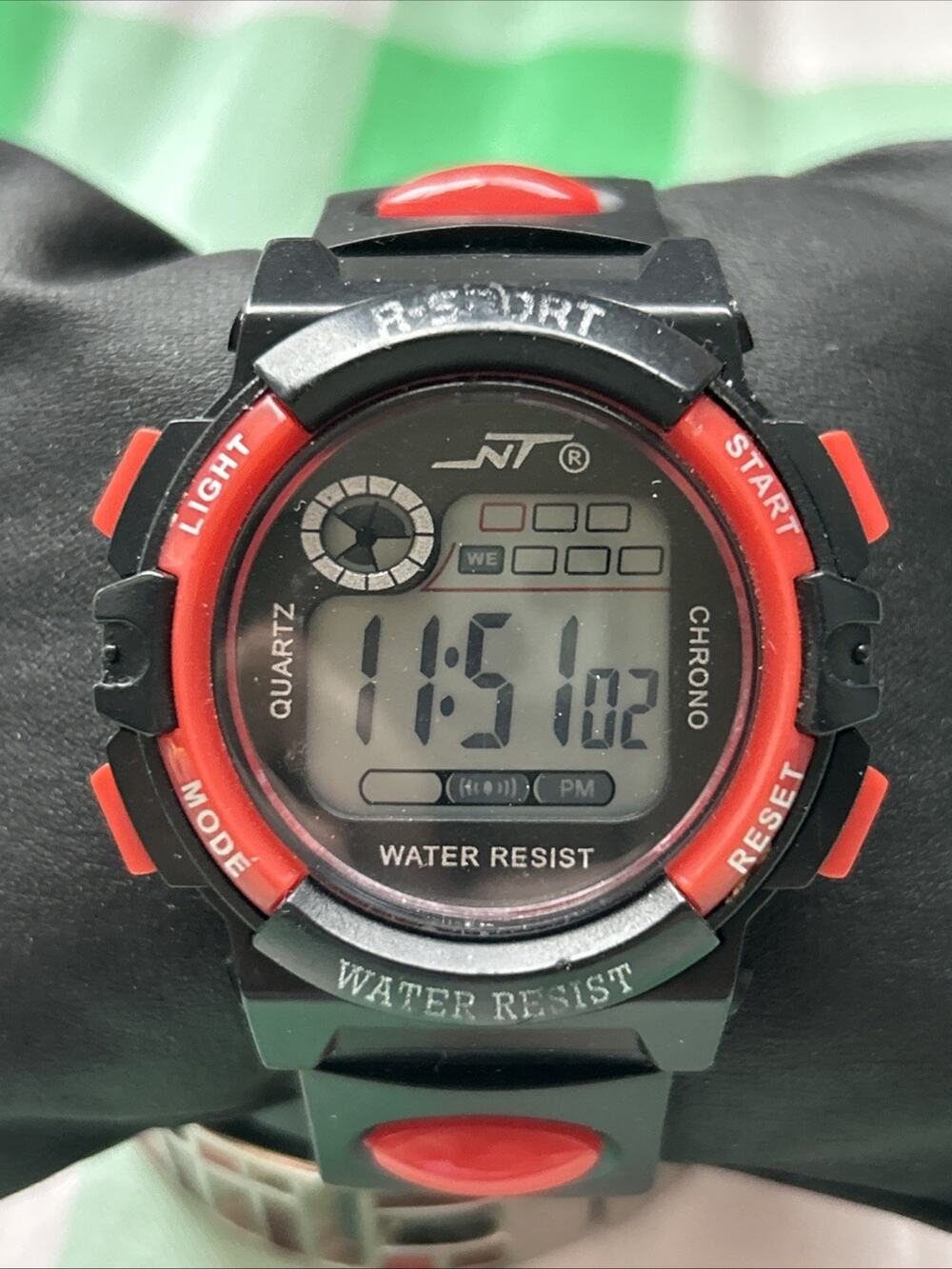 NT Black And Red Digital Watch